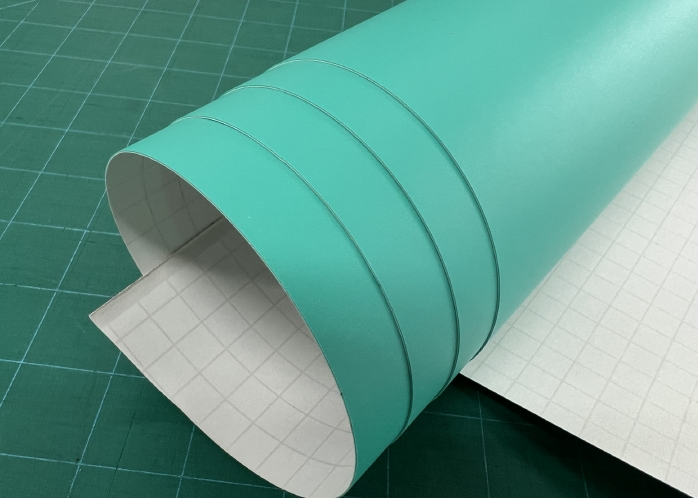 ORAMASK 831 Sandstrahlfolie grün matt auf Rolle mit Abdeckpapier für präzise Plotterarbeiten
