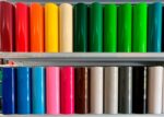 Plotterfolien in verschiedenen Farben im Folienlager von Elbfolien, hochwertige Folienrollen für Beschriftungen und Hobbyplotter